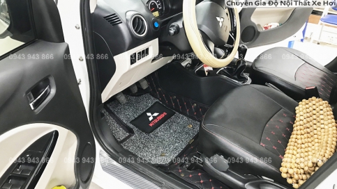 Thảm lót sàn 5D 6D Mitsubishi Attrage giá gốc tận xưởng, bảo hành trọn đời